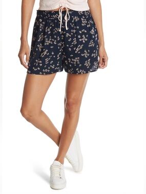 Abound Floral High Waisted Shorts